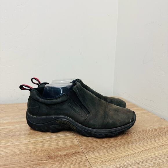 Merrell Jungle Moc Nubuck Black Slip On Shoe Men’s Size 9 main image 7